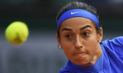 Caroline Garcia lors de sa défaite contre Karolina Pliskova, le 7 juin 2017 à Roland-Garros