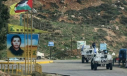 La Force de l'ONU au Liban (Finul) patrouille près de la frontière avec Israël, à Kfar Kila (Liban), le 4 décembre 2018