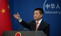 Le porte-parole du ministère chinois des Affaires étrangères Lu Kang le 13 juillet 2016 à Pékin
