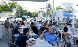 Un restaurant de Houston, au Texas, le 22 mai 2020