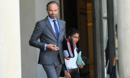 Le Premier ministre Edouard Philippe au Palais de l'Elysée, le 9 mai 2018