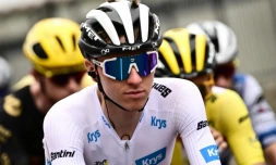 Le cycliste slovène d'UAE Tadej Pogacar lors de la 4e étape du Tour de France, entre Dax et Nogaro, le 4 juillet 2023