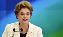 La présidente du Brésil Dilma Rousseff, à Brasilia le 17 mars 2016