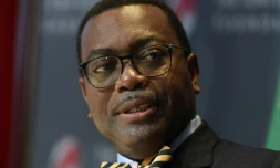 Le président de la Banque africaine de développement Akinwumi Adesina à Abuja, le 27 juillet 2019