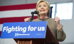 Hillary Clinton lors d'une réunion publique le 27 février 2016 à Orangeburg