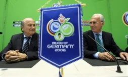 Joseph "Sepp" Blatter, alors président de la Fifa, et Franz Beckenbauer à Munich en 2006