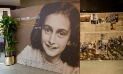 Entrée du Centre Anne Frank à New York, le 26 mars 2012