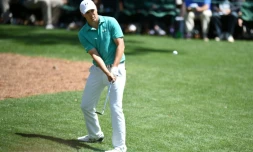 Le golfeur américain Jordan Spieth pendant le Masters, le 7 avril 2016 à Augusta, Géorgie (Etats-Unis)