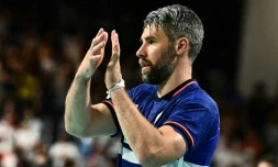 L'ancien capitaine de l'équipe de France Luka Karabatic lors des Jeux olympiques de Paris, le 29 juillet 2024.
