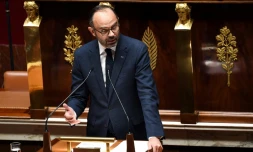 Edouard Philippe devant l'Assemblée nationale, à Paris le 5 décembre 2018