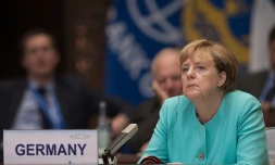 La Chancelière allemande Angela Merkel, lors du sommet du G20, le 4 septembre 2016 à Hangzhou, en Chine