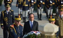 Le président François Hollande en visite d'Etat en Roumanie, le 13 septembre 2016 à Bucarest
