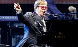 Elton John lors de sa tournée "Farewell Yellow Brick Road", le 5 août 2022 à Chicago
