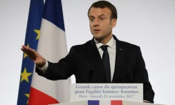 Emmanuel Macron, le 25 novembre 2017 à Paris