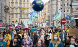 manifestation à Vienne à l'appel de Fridays for Future le 25 septembre 2020
