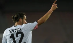 Le milieu turc de Lille Yusuf Yazici auteur d'un triplé contre le Sparta en Ligue Europa, le 22 octobre 2020 à Prague    