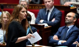 La secrétaire d'Etat à l'Egalité entre les femmes et les hommes, Marlène Schiappa, à l'Assemblée nationale, le 15 mai 2018
