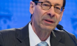 Maurice Obstfeld, chef économiste au FMI, à Washington DC le 17 avril 2018