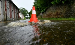 Inondations à Sore, dans les Landes, le 11 mai 2020