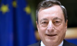 Le président de la Banque centrale européenne Mario Draghi, au Parlement européen à Bruxelles, le 29 mai 2017