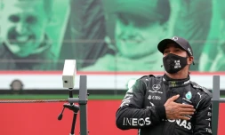 Lewis Hamilton après sa victoire au Grand Prix du Portugal, le 25 octobre 2020 à Portimao