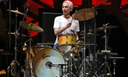 Le batteur des Rolling Stones, Charlie Watts, le 16 février 2016 à Montevideo