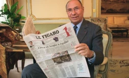 Serge Dassault, le 5 février 2002, à Paris