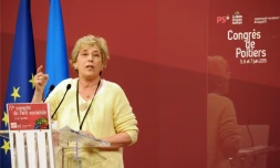 La sénatrice socialiste Marie-Noëlle Lienemann lors du 77ème congrés du Parti socialiste à Poitiers le 6 juin 2015