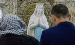 Les chrétiens d'Irak lors d'une messe de Noël
à Qaraqosh, dans la province de Ninive, en décembre 2019