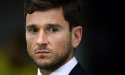 Le directeur général de Nantes Franck Kita avant le coup d'envoi du match face à Marseille, le 17 avril 2015 à La Beaujoire 