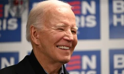 Le président américain Joe Biden en campagne pour la présidentielle de novembre 2024, à Wilmington, dans le Delaware, aux Etats-Unis, le 3 février 2024