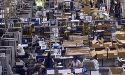 Dans une usine d'équipements automobiles, à San Luis Potosi au Mexique, le 11 janvier 2017