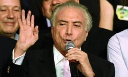 Le vice-président brésilien Michel Temer le 12 mars 2016 à Brasilia