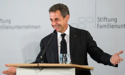 L'ex-président français Nicolas Sarkozy à Berlin, le 12 juin 2015