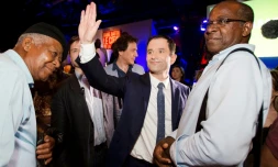 Benoît Hamon le 12 mars 2012 à Fort-de-France en Martinique