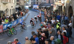 Les Mondiaux de cyclisme sur route se déroulent à Innsbrück, dans le Tyrol autrichien, ici la course des -23 ans, le 28 septembre 2018 