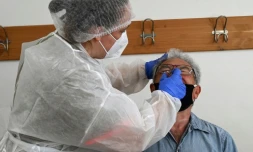 Test de dépistage du coronavirus le 19 novembre 2020 à Saint-Gilles, dans le Gard