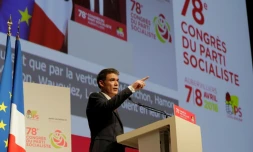 Olivier Faure au congrès du parti socialiste à Aubervilliers, le 8 avril 2018