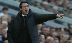 L'entraßneur espagnol d'Aston Villa, Unai Emery, lors de la réception de Liverpool à Villa Park, le 15 mai 2026