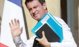 Le Premier ministre Manuel Valls à son arrivée au séminaire gouvernemental le 23 juillet 2016 à l'Elysée à Paris