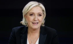 Marine Le Pen à Paris, le 24 avril 2017