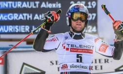 Le Français Alexis Pinturault, vainqueur du slalom géant d'Alta Badia, le 20 décembre 2020