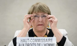 La Haut-Commissaire de l'ONU aux droits de l'Homme, Michelle Bachelet, à GenÚve le 18 décembre 2019