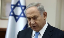 Le Premier ministre israélien Benjamin Netanyahu lors de la réunion hebdomaire du gouvernement le 9 octobre 2016 à Jérusalem