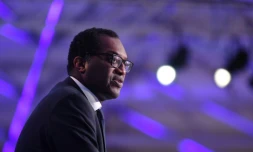 Le ministre britannique de l'Energie Kwasi Kwarteng lors de la COP26 Ă Glasgow, le 4 novembre 2021