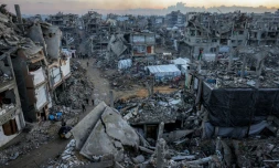 Les destructions à Jabalia, dans le nord de la bande de Gaza, le 1er mars 2025
