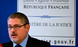 Le procureur de la République de Lorient Stéphane Kellenberger lors d'une conférence de presse à Lorient dans le Mobihan, le 15 octobre 2020