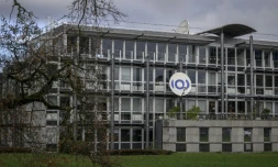 Le siÚge de l'Union Européenne de Radio-Télévision (UER), qui organise le Concours Eurovision de la chanson, à GenÚve, le 4 décembre 2025