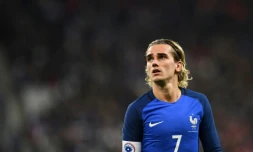 L'attaquant des Bleus Antoine Griezmann lors du match amical contre le pays de Galles au Stade de France, le 10 novembre 2017