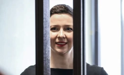 Maria Kolesnikova, le 4 août 2021, au premier jour de son procès à Minsk